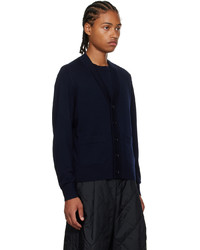 Cardigan bleu marine Dries Van Noten