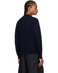 Cardigan bleu marine Dries Van Noten