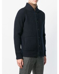 Cardigan bleu marine Roberto Collina