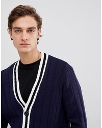 Cardigan bleu marine Asos