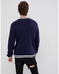 Cardigan bleu marine Asos