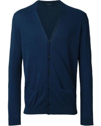 Cardigan bleu marine Roberto Collina