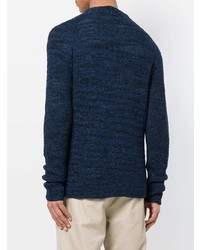 Cardigan bleu marine Roberto Collina