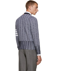 Cardigan bleu Thom Browne