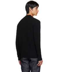 Cardigan brodé noir MAISON KITSUNÉ