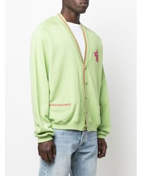 Cardigan brodé vert menthe Moschino