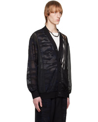 Cardigan camouflage noir Feng Chen Wang