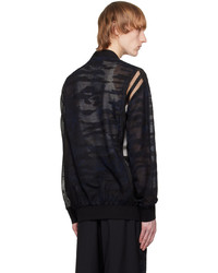 Cardigan camouflage noir Feng Chen Wang