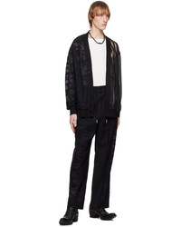 Cardigan camouflage noir Feng Chen Wang