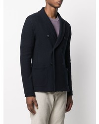 Cardigan croisé bleu marine Giorgio Armani