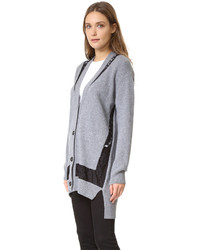 Cardigan en dentelle gris No.21