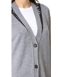 Cardigan en dentelle gris No.21