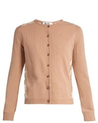 Cardigan en dentelle marron clair