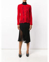 Cardigan en dentelle rouge Givenchy