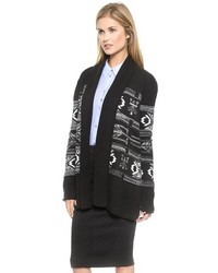 Cardigan en jacquard noir BB Dakota