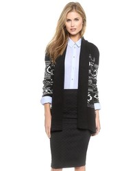 Cardigan en jacquard noir BB Dakota