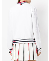 Cardigan en tricot blanc Thom Browne