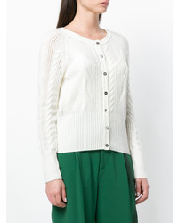 Cardigan en tricot blanc N.Peal