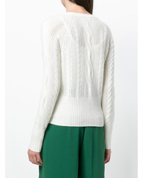 Cardigan en tricot blanc N.Peal