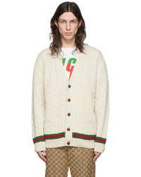 Cardigan en tricot blanc Gucci