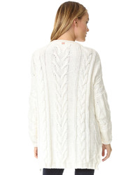 Cardigan en tricot blanc For Love & Lemons