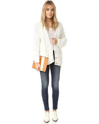 Cardigan en tricot blanc For Love & Lemons