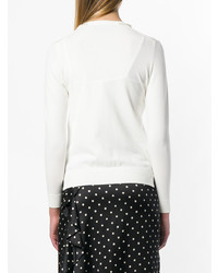 Cardigan en tricot blanc Simone Rocha