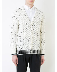 Cardigan en tricot blanc Coohem
