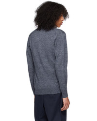 Cardigan en tricot bleu marine Beams Plus