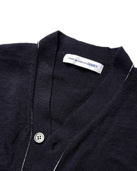 Cardigan en tricot bleu marine Comme des Garcons