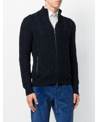 Cardigan en tricot bleu marine Etro