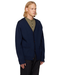 Cardigan en tricot bleu marine Saturdays Nyc