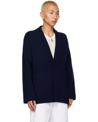 Cardigan en tricot bleu marine Lisa Yang