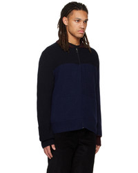 Cardigan en tricot bleu marine Ps By Paul Smith