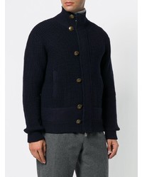 Cardigan en tricot bleu marine Eleventy