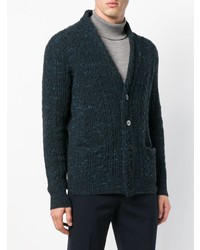 Cardigan en tricot bleu marine Roberto Collina