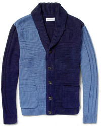 Cardigan en tricot bleu