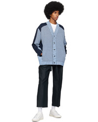Cardigan en tricot bleu Rito Structure