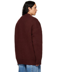 Cardigan en tricot bordeaux We11done