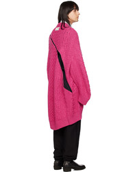 Cardigan en tricot fuchsia TAKAHIROMIYASHITA TheSoloist.