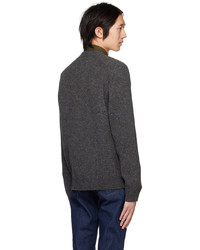 Cardigan en tricot gris foncé Norse Projects