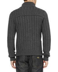 Cardigan en tricot gris foncé Dolce & Gabbana