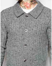 Cardigan en tricot gris Asos