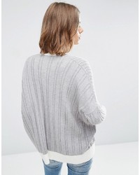 Cardigan en tricot gris Asos