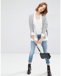 Cardigan en tricot gris Asos