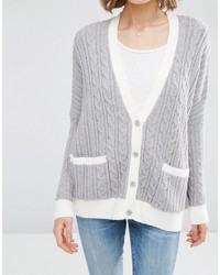 Cardigan en tricot gris Asos