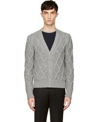 Cardigan en tricot gris Moncler