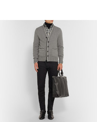 Cardigan en tricot gris Tom Ford