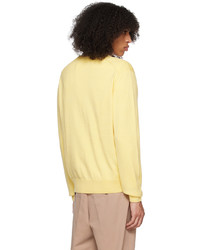 Cardigan en tricot jaune MAISON KITSUNÉ