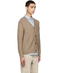 Cardigan en tricot marron clair Theory